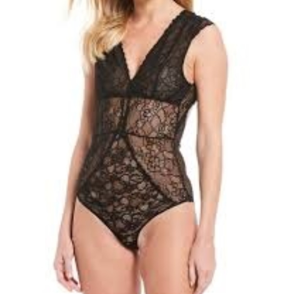 Mesh & Lace Bodysuit NWOT